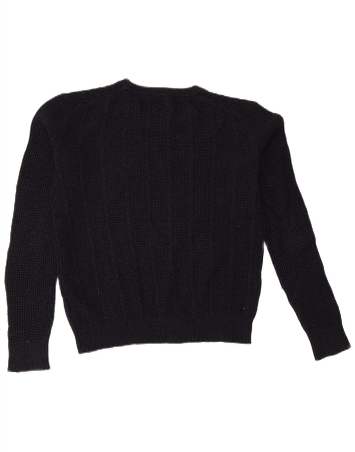 Женский джемпер с круглым вырезом JACK WILLS UK 12, средний темно-синий