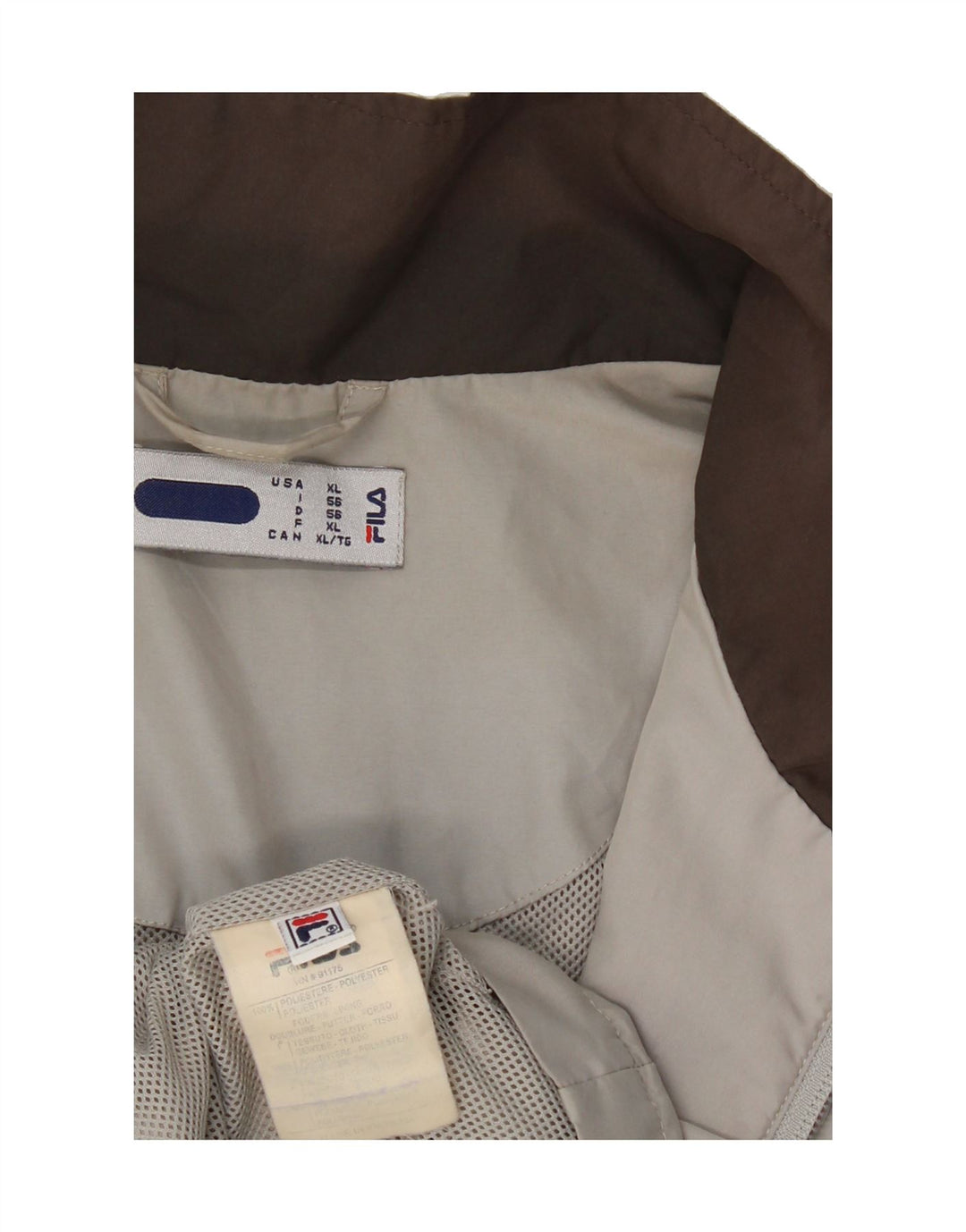 FILA Mens Tracksuit Top Jacket XL Grey Polyester Vintage Fila and Second-Hand Fila from Messina Hembry 