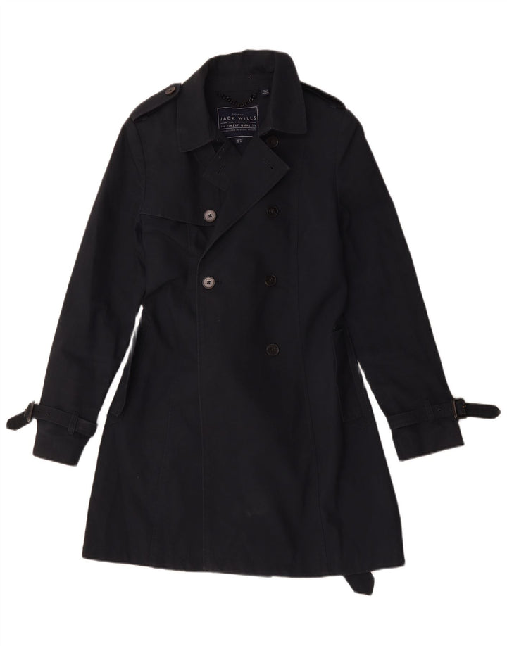 Женский тренч Jack Wills UK 12, средний темно-синий, хлопок