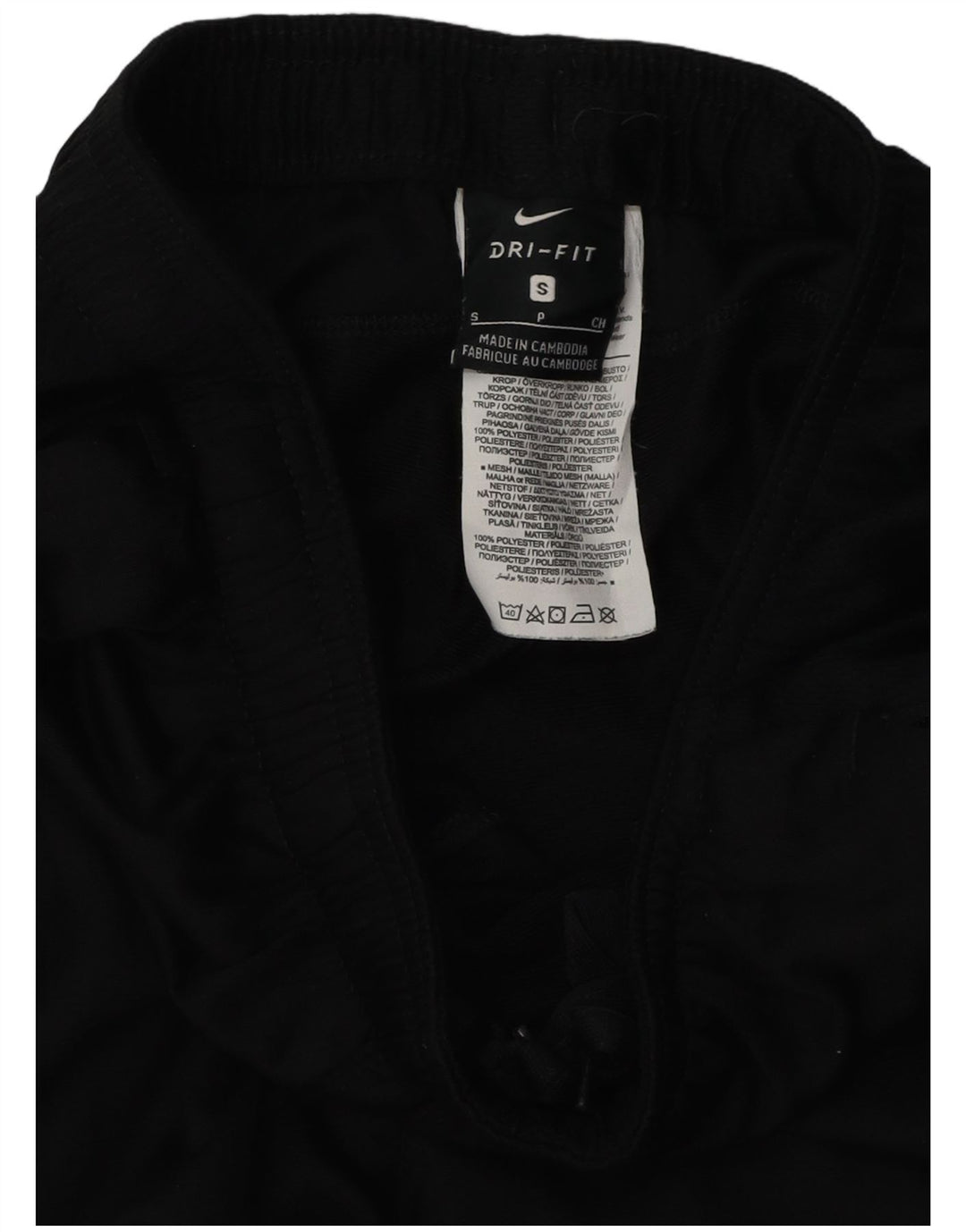 Мужские спортивные брюки Nike, маленькие черные, полиэстер с цветными блоками