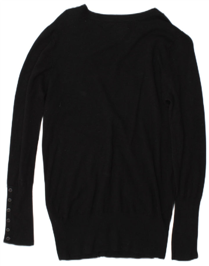 Женский кардиган Zara UK 14, средний черный вискоза