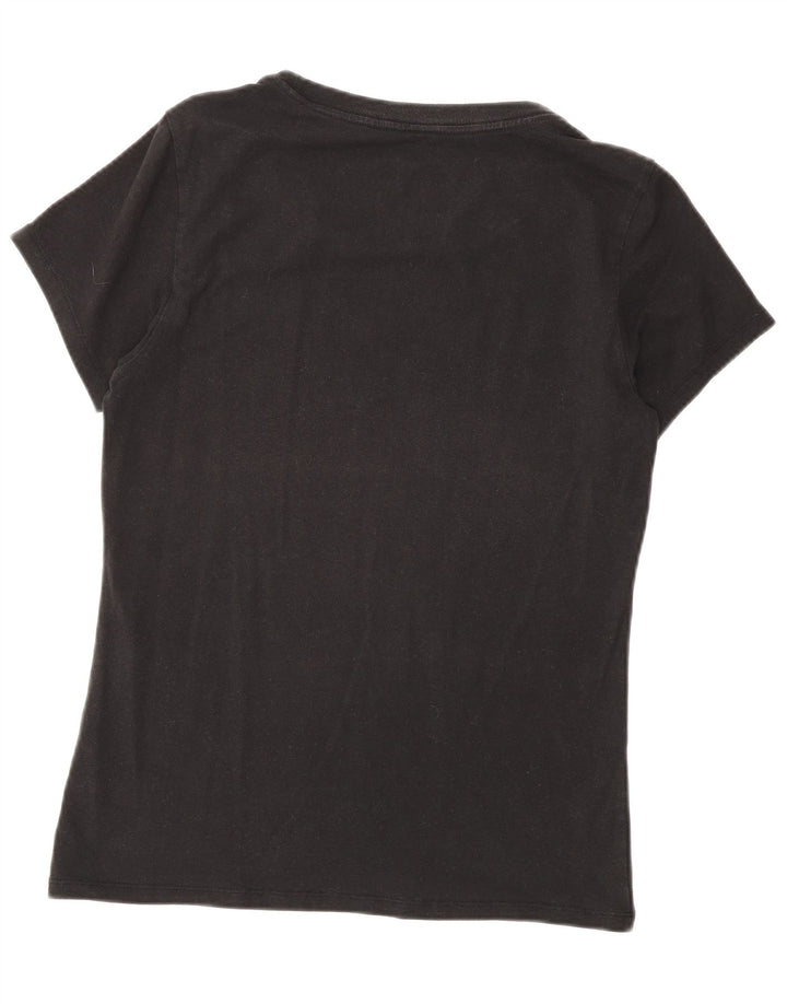 Женская футболка Calvin Klein Top UK 12, средний черный хлопок