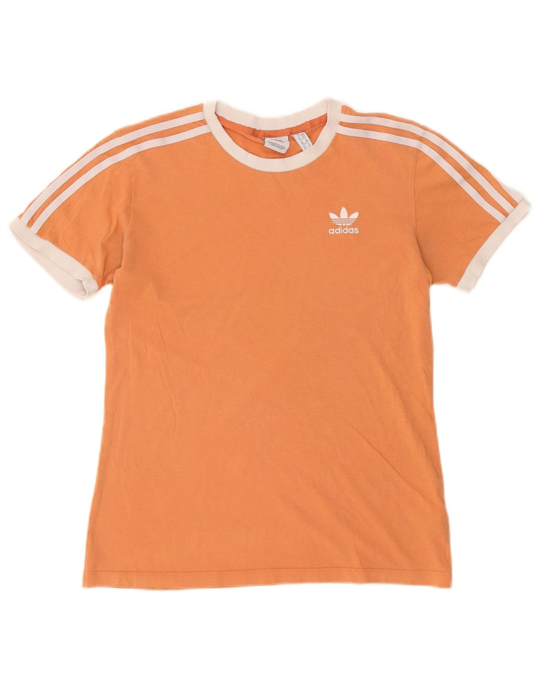 Женская футболка Adidas Top UK 10, маленькая оранжевая, хлопок