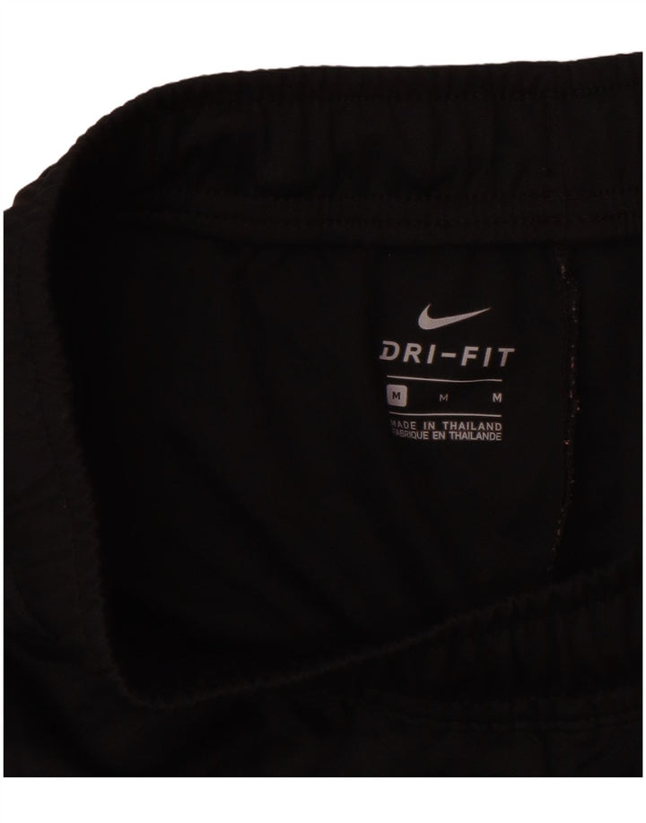 Женские спортивные брюки Nike Dri Fit с графическим рисунком UK 14, средний черный полиэстер