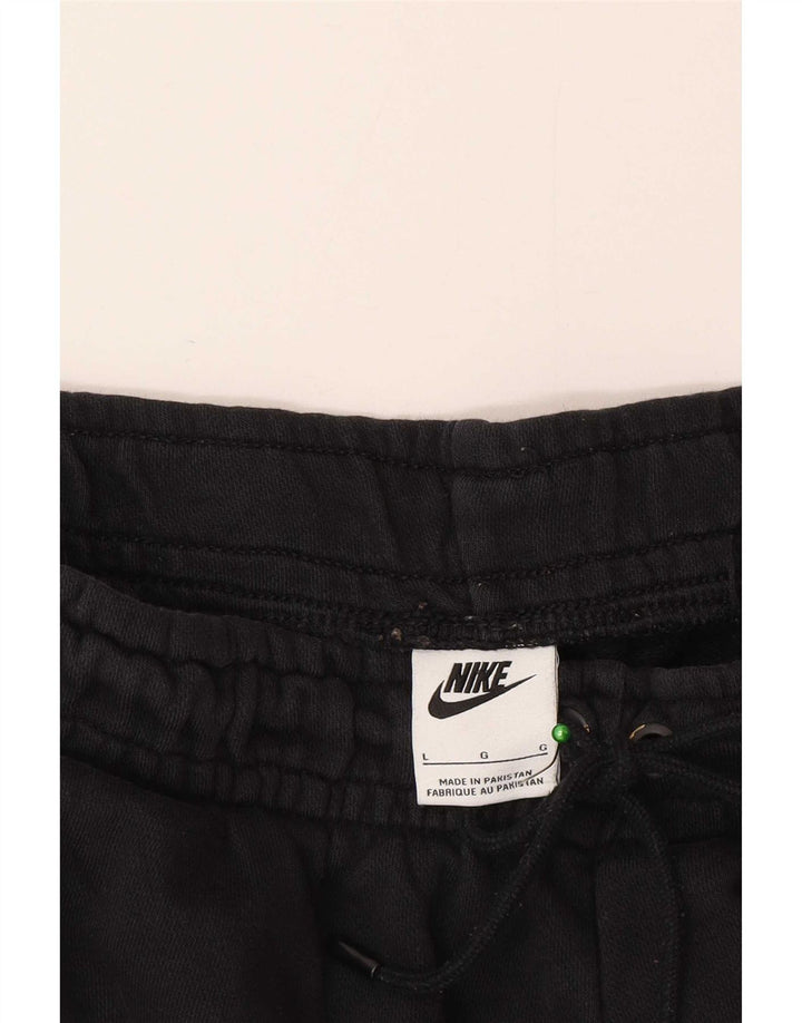 Мужские спортивные брюки Nike, большие черные хлопковые брюки для бега