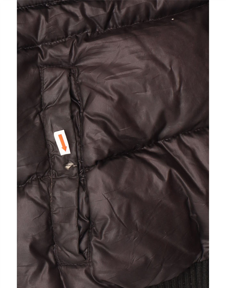 Мужская стеганая куртка с капюшоном и графическим рисунком DOLOMITE UK 38, средний черный полиэстер