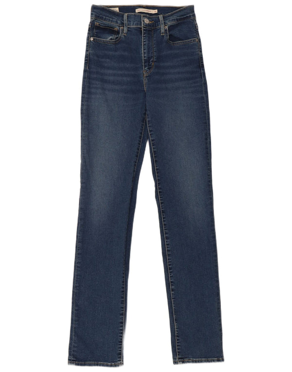 Женские прямые джинсы Levi's 724 с высокой посадкой W26 L32, синие, хлопок