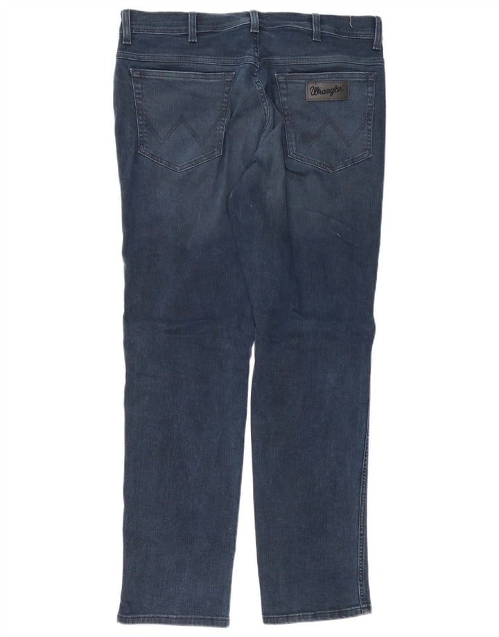 Мужские джинсы Wrangler Texas Slim W36 L32, темно-синий хлопок