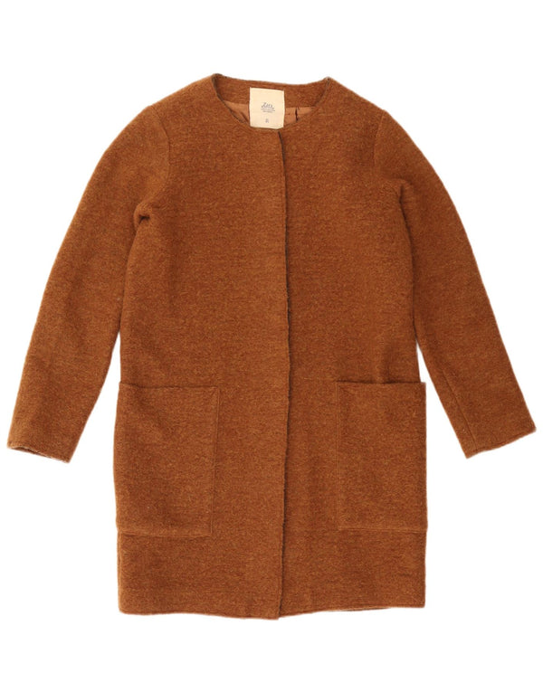 Женское пальто ZARA UK 10, маленькое коричневое