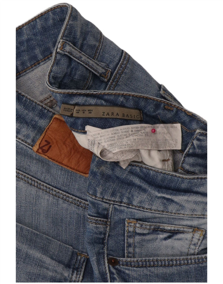 Женские узкие джинсы Zara EU 40 Medium W30 L29 Синие, хлопок