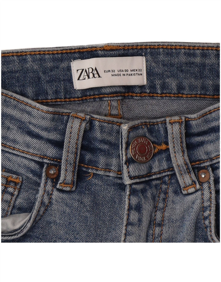 ZARA Womens Bootcut Jeans W22 L25 Blue Cotton