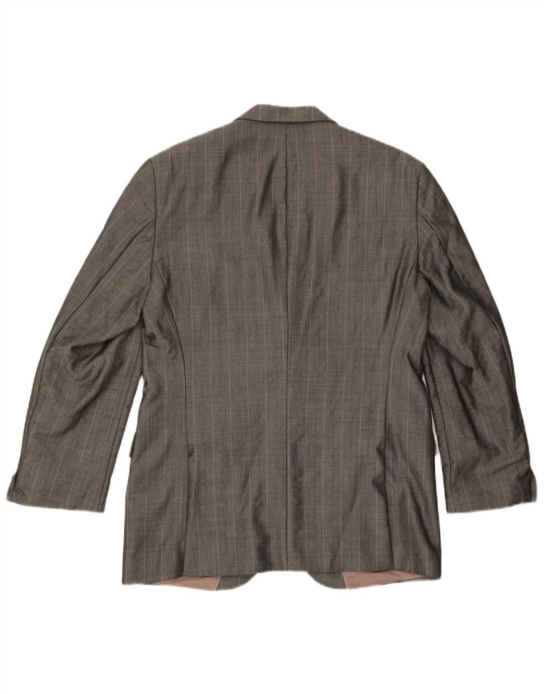 Мужской пиджак Hugo Boss на 2 пуговицах EU 48, средний серый в тонкую полоску, вискоза