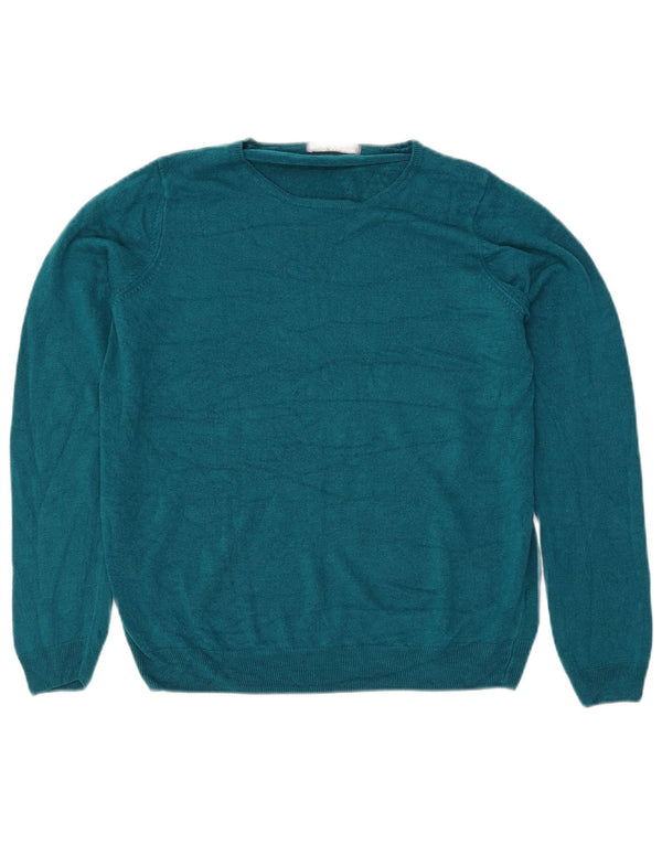 Женский джемпер с вырезом «лодочка» Marks & Spencer, Великобритания, 18 XL, синий акрил