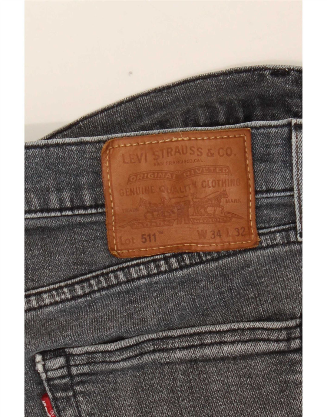 Мужские джинсы Levi's Slim 511 W34 L32 Серые