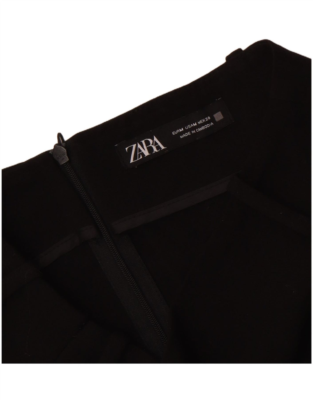 Женская мини-юбка Zara Medium W28, черная