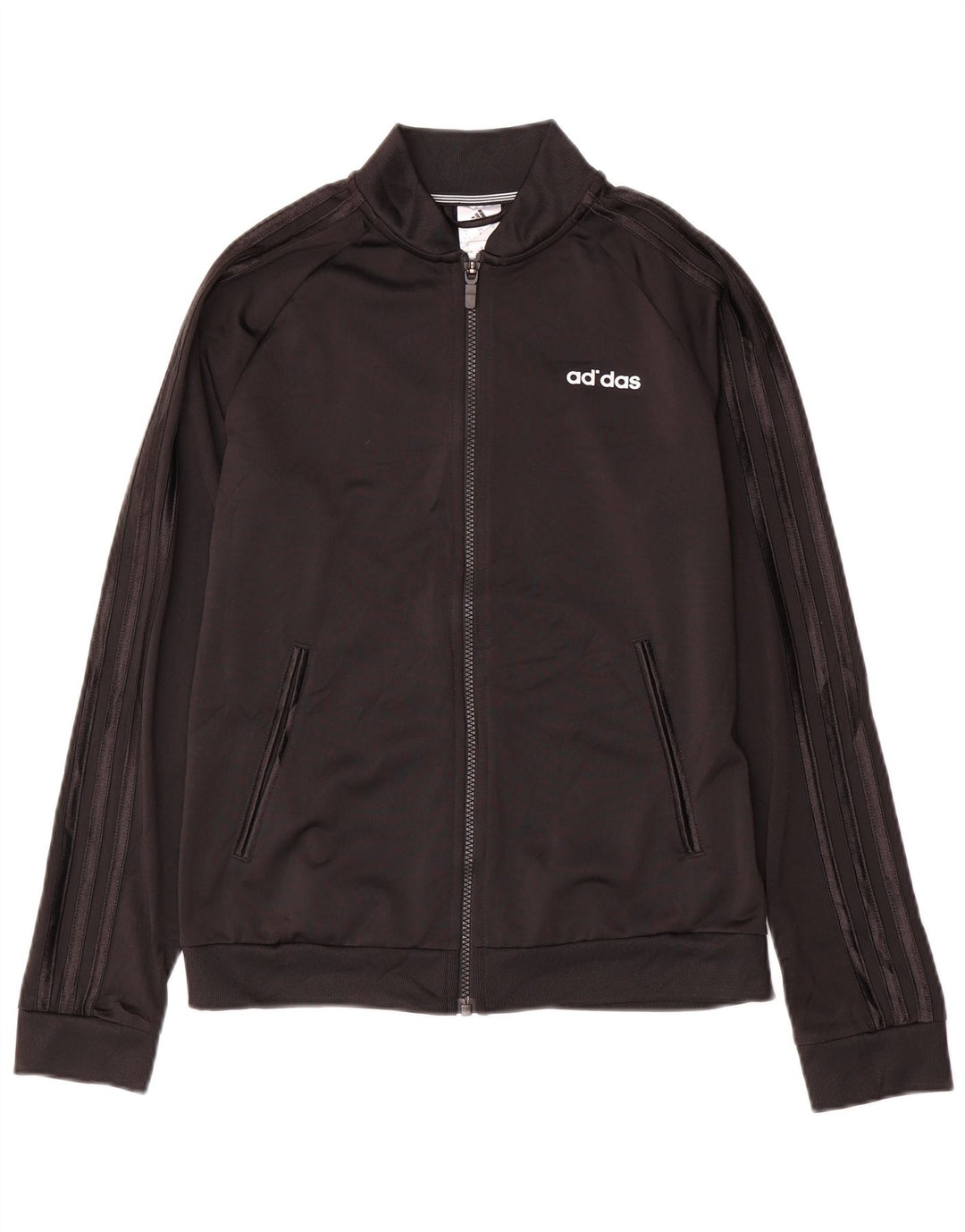 Женская спортивная куртка Adidas UK 8/10, маленький черный полиэстер