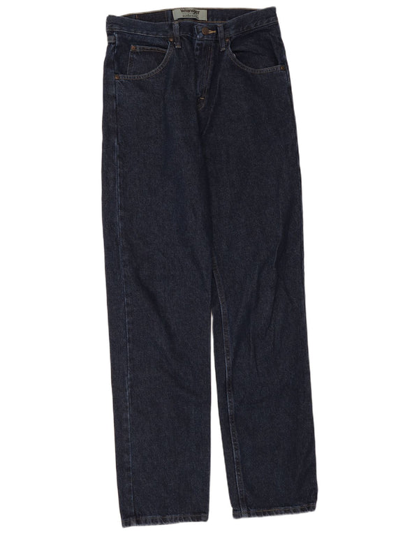 Мужские подлинные прямые джинсы Wrangler W30 L34 темно-синие, хлопок