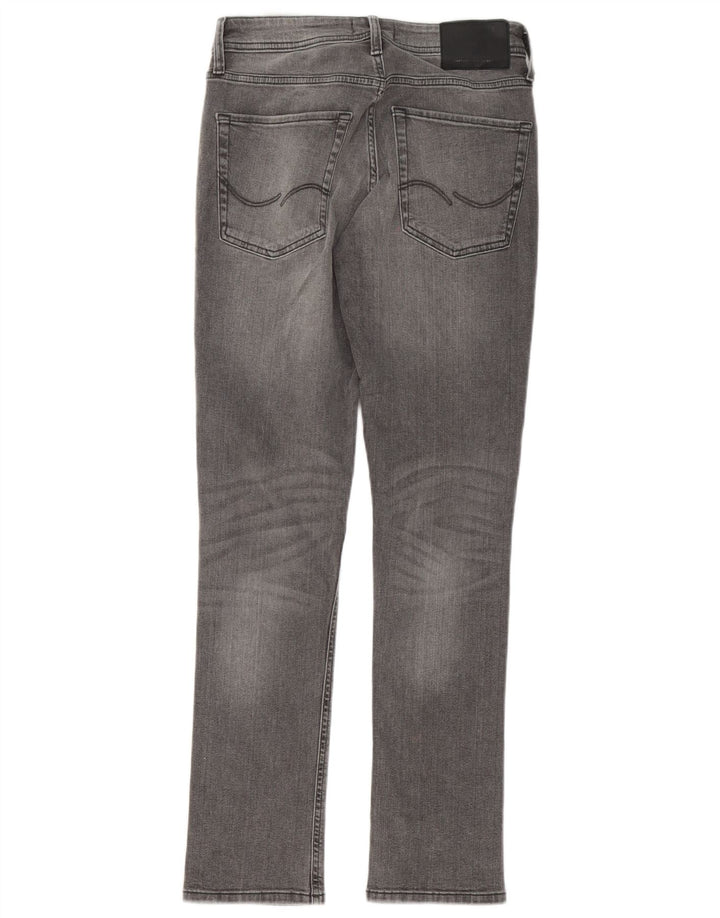 Мужские потертые узкие джинсы Jack & Jones GLENN W28 L32, серый хлопок