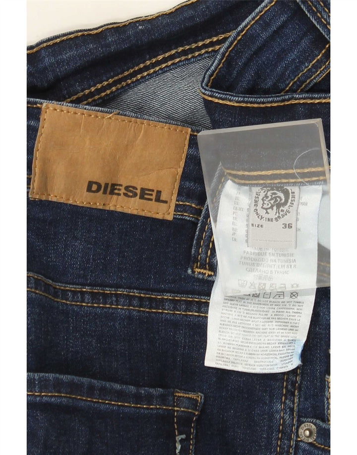 Женские узкие джинсы Diesel W36 L31, синие, хлопок