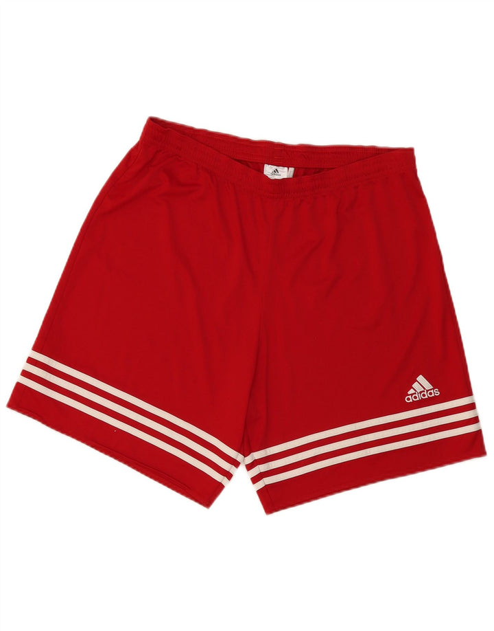 Мужские спортивные шорты Adidas Climalite, большой красный полиэстер