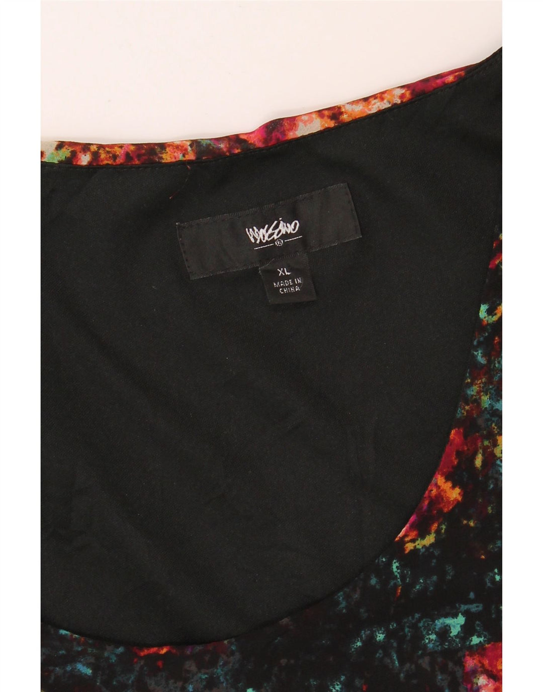 MOSSIMO Womens Sleeveless A-Line Dress UK 18 XL Black Flecked Polyester Vintage Mossimo and Second-Hand Mossimo from Messina Hembry 
