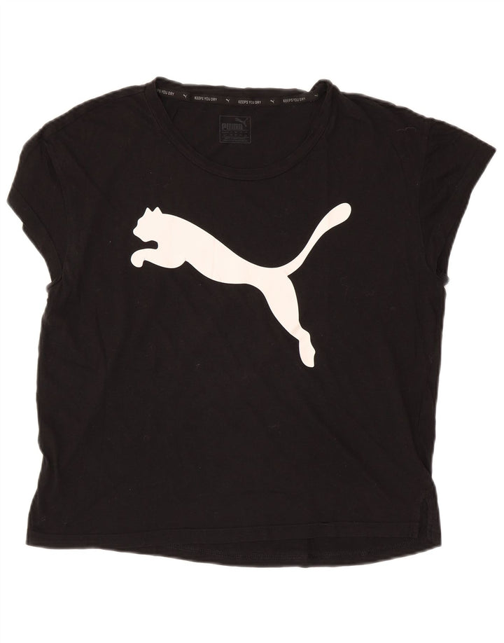 Женская футболка оверсайз с рисунком PUMA Top UK 10, маленькая, черная