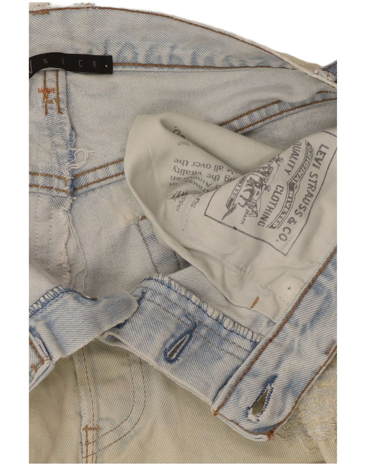 Женская джинсовая мини-юбка LEVI'S W28 среднего размера, синяя, хлопок