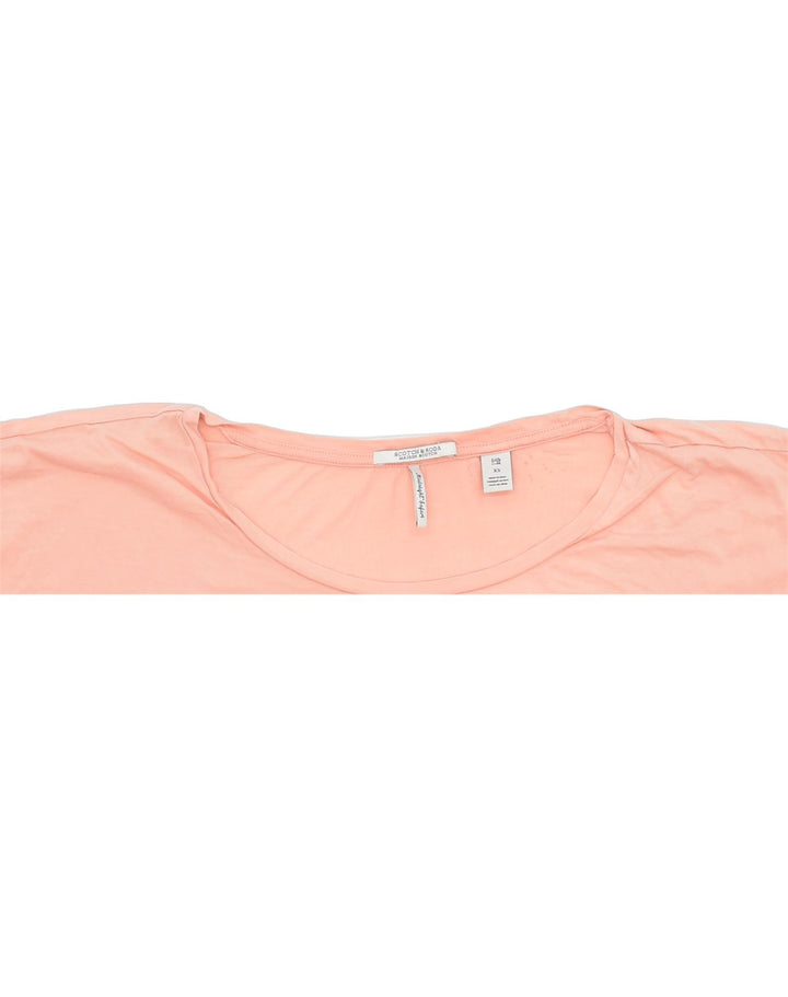 SCOTCH & SODA Womens Midnight Safari Oversized Sleeveless Top UK 6 XS Orange | Vintage | Thrift | Second-Hand | Used Clothing | Messina Hembry 