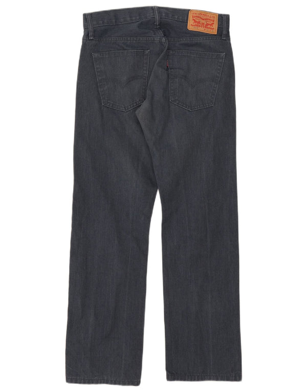 Мужские прямые повседневные брюки Levi's 514 W32 L30 темно-синие, хлопковые
