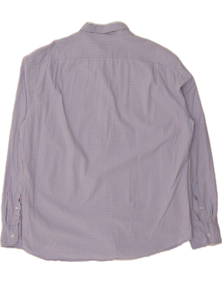 J. CREW Mens Flex Slim Shirt XL Blue Gingham Cotton Vintage J. Crew and Second-Hand J. Crew from Messina Hembry 