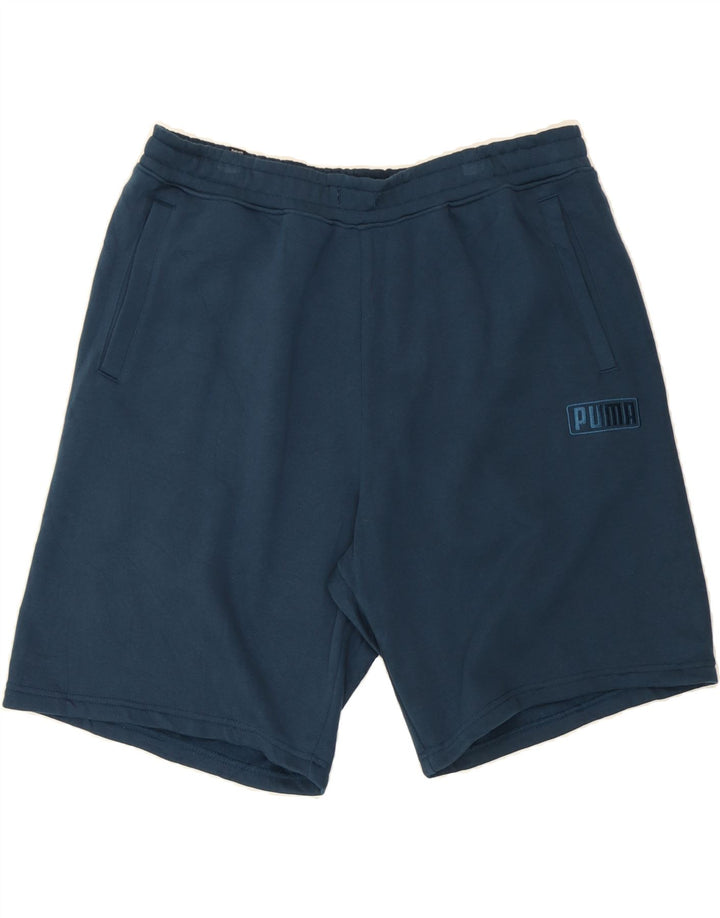 PUMA Mens Sport Shorts XL  Navy Blue Cotton Vintage Puma and Second-Hand Puma from Messina Hembry 
