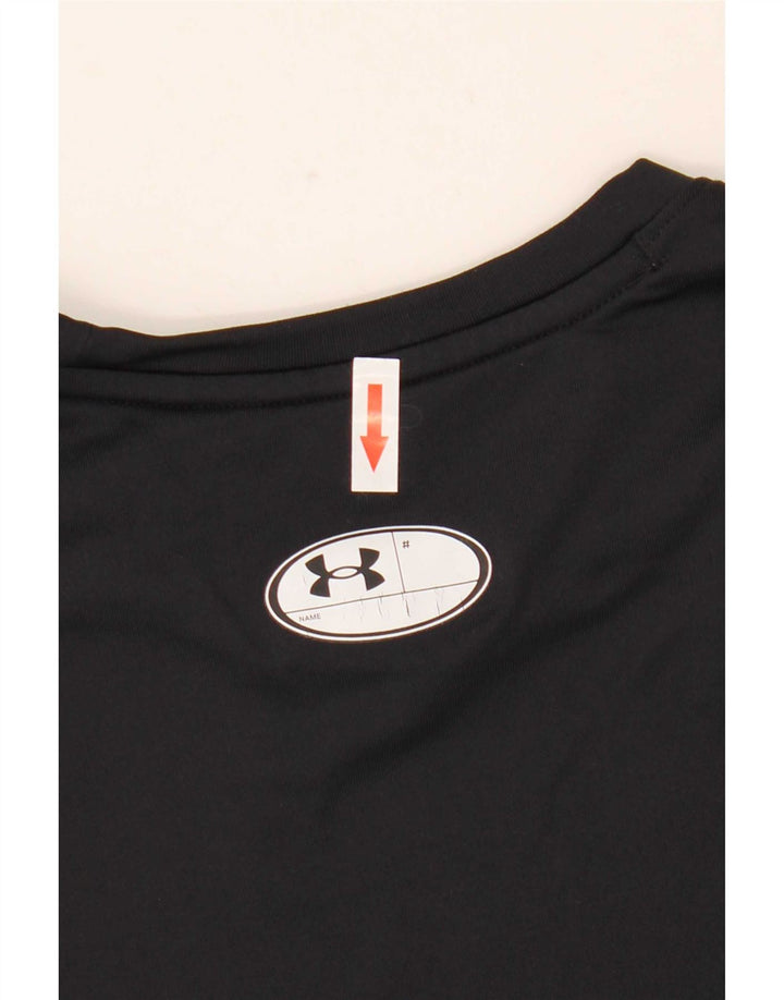 Мужской топ Cold Gear Under Armour с длинным рукавом, средний черный, полиэстер