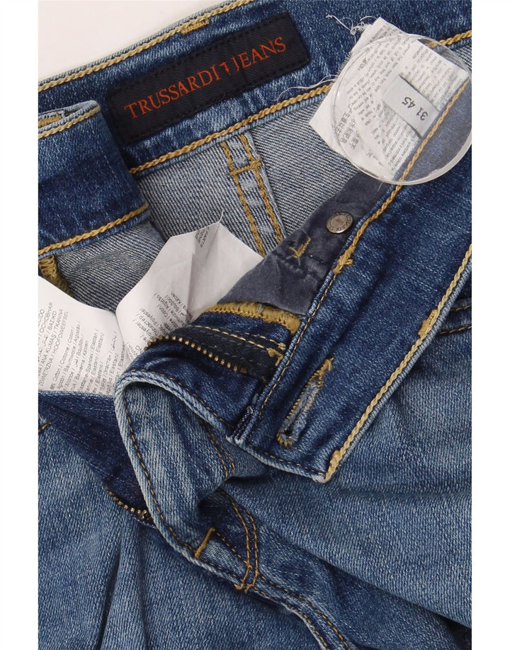 TRUSSARDI Женские узкие джинсы W31 L31 Синие, хлопок
