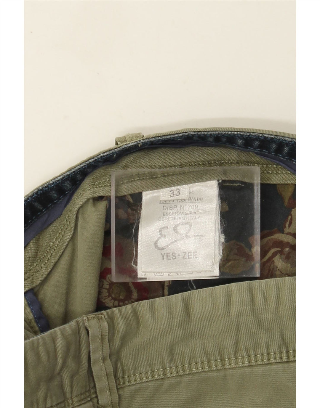 Мужские шорты-карго Yes Zee W33, хлопок среднего цвета хаки