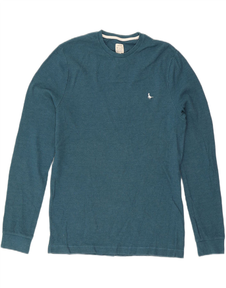 Мужской топ Jack Wills с длинным рукавом, маленький синий хлопок