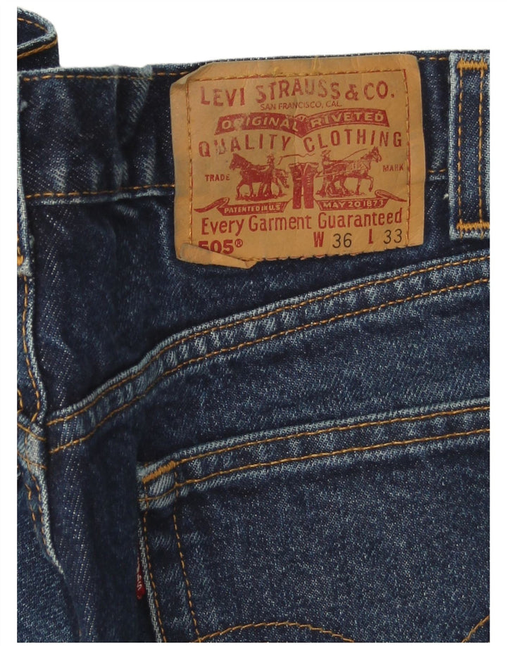 Мужские прямые джинсы Levi's 505 W36 L33 синие