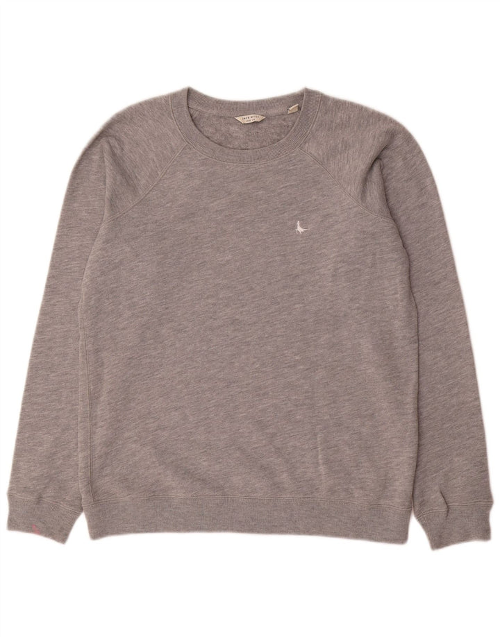 Женский свитер-свитшот Jack Wills UK 12, хлопковый средний серый в крапинку