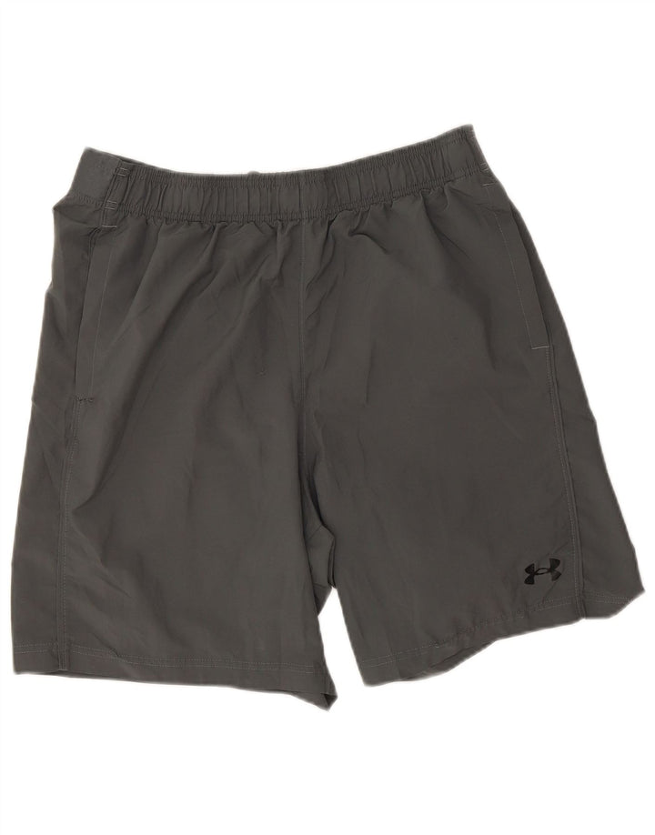 Мужские спортивные шорты с рисунком Under Armour, большие, серые