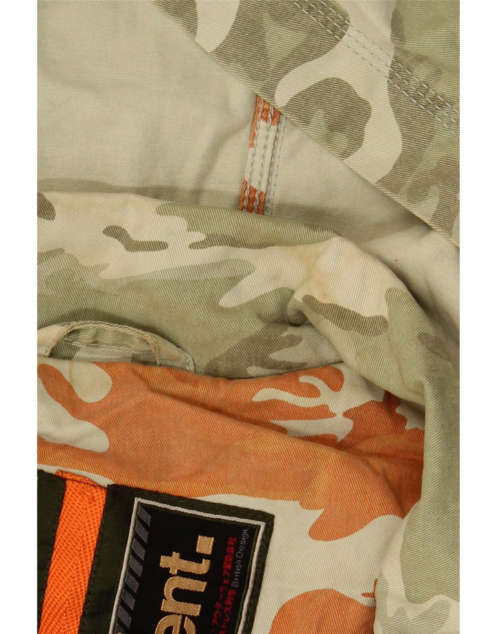 Superdry Женская куртка в стиле милитари оверсайз с рукавом 3/4, Великобритания 14, средний хаки