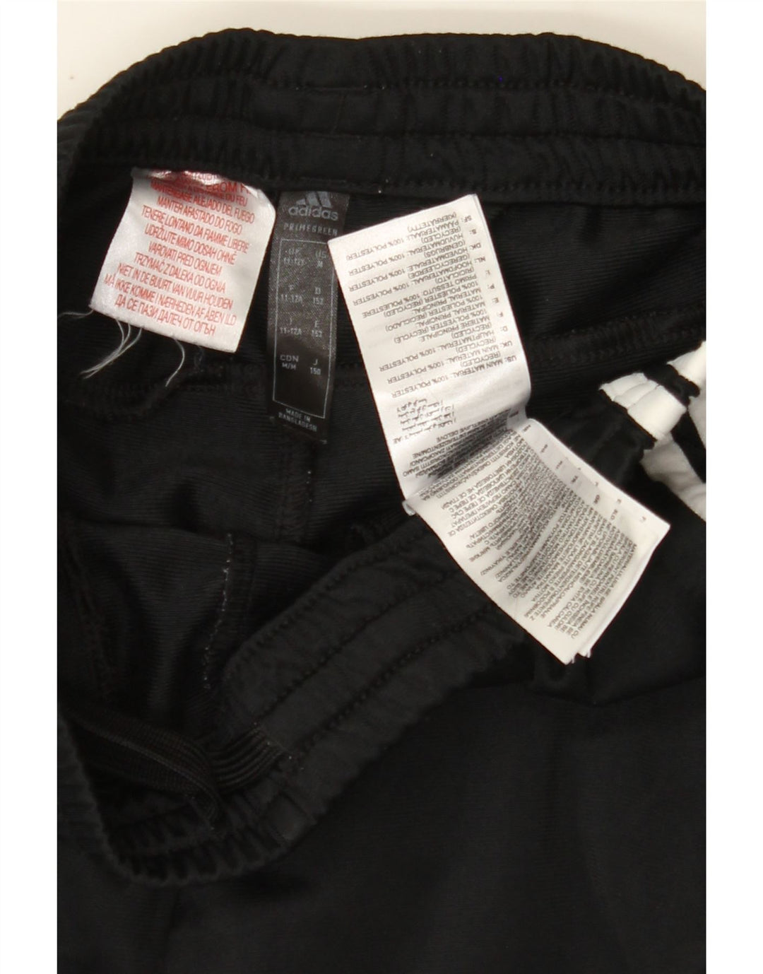 ADIDAS Boys Tracksuit Trousers 11-12 Years  Black Polyester Vintage Adidas and Second-Hand Adidas from Messina Hembry 
