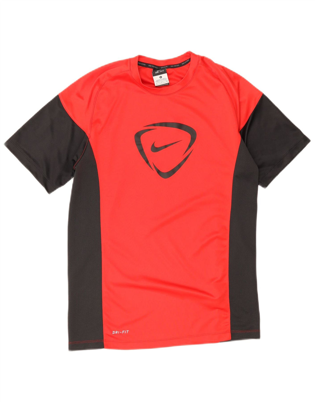 Мужская футболка Nike Dri Fit с графическим рисунком, маленький красный полиэстер с цветными блоками