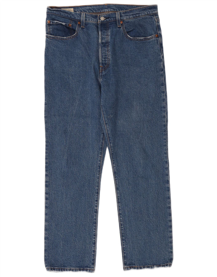 Мужские прямые джинсы Levi's 501 W31 L28 синие, хлопок