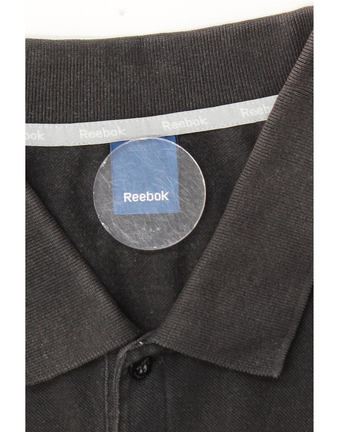 Мужская рубашка-поло REEBOK, большая черная, хлопок