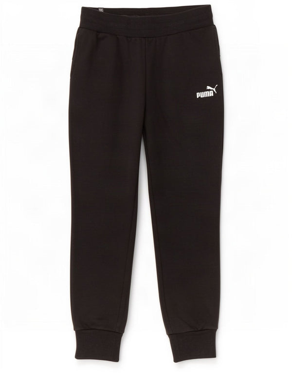 Puma Womens Tracksuit Trousers Joggers UK 10 Small Black Cotton