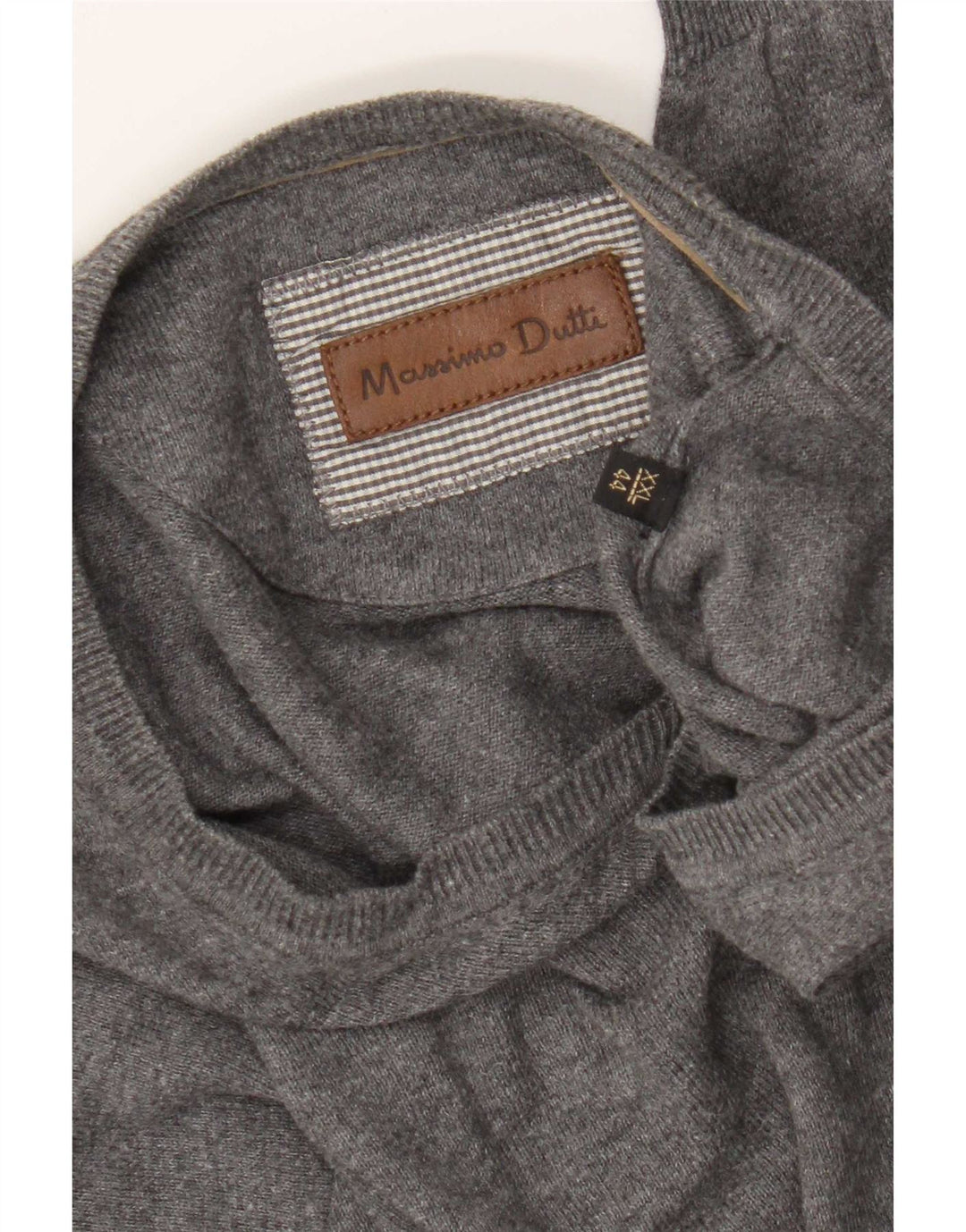 Мужской свитер Massimo Dutti Regular Fit с v-образным вырезом 2XL, серый