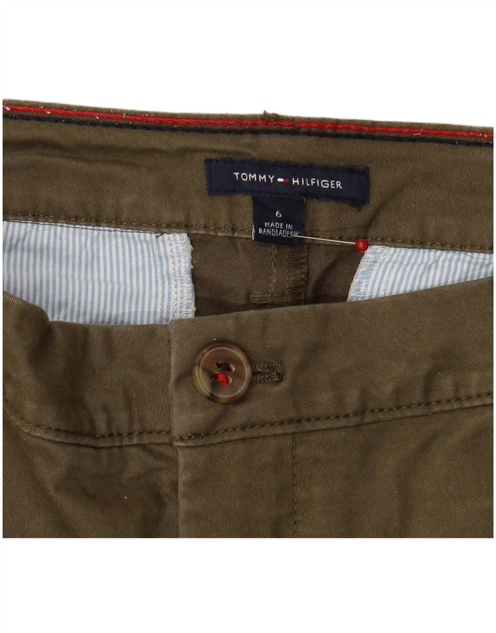 TOMMY HILFIGER Womens Chino Shorts US 6 Medium W32  Khaki Cotton