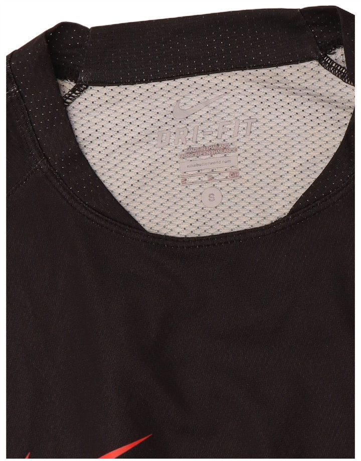 Мужская футболка NIKE Dri Fit, маленький черный цветной блок