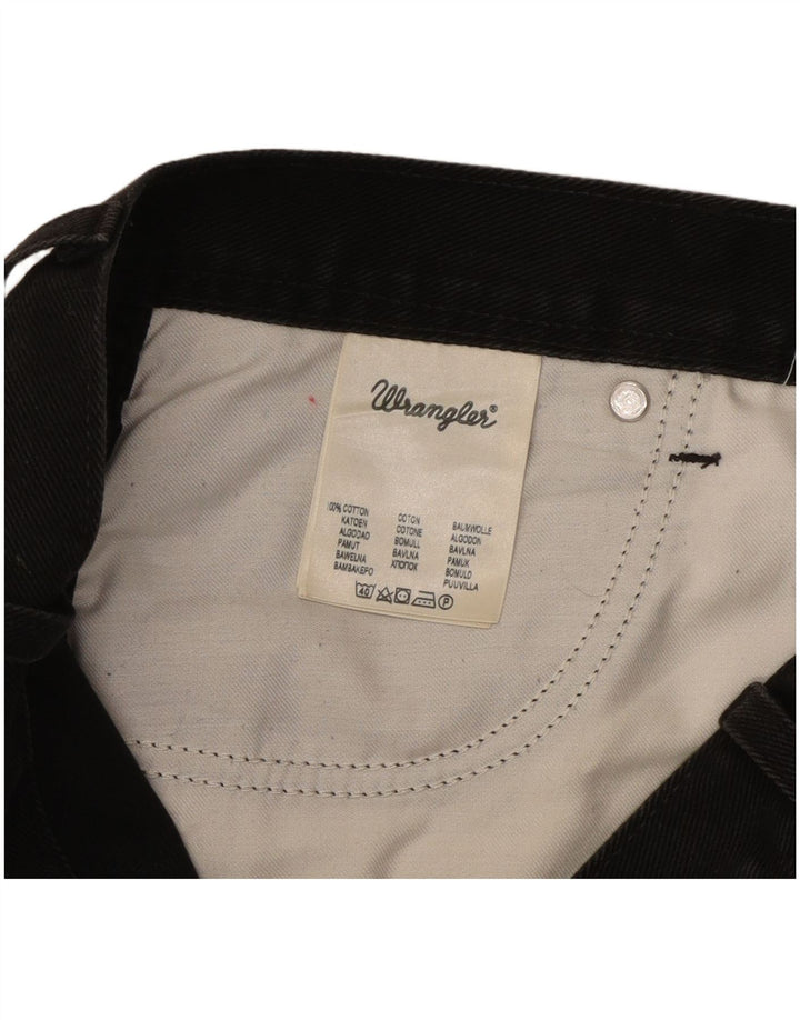 Мужские прямые джинсы Wrangler стандартного кроя W36 L30, черный хлопок