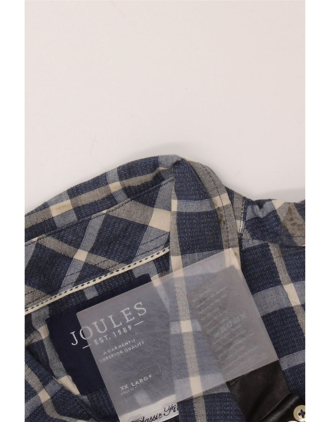 Мужская рубашка JOULES 2XL, темно-синяя клетка, хлопок