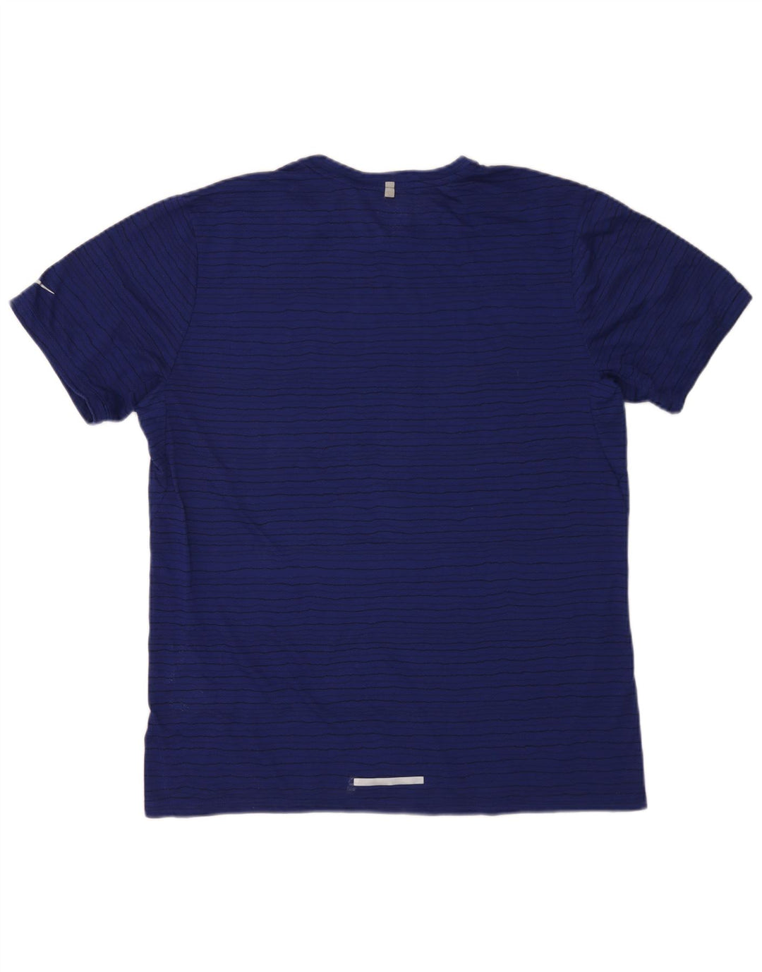 Мужская футболка Nike Dri Fit Top XL из полиэстера темно-синего цвета в полоску